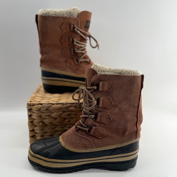 Coleman Size 8M Excursion Series Waterproof Insulated Winter Snow Boots Brown - Picture 7 of 12